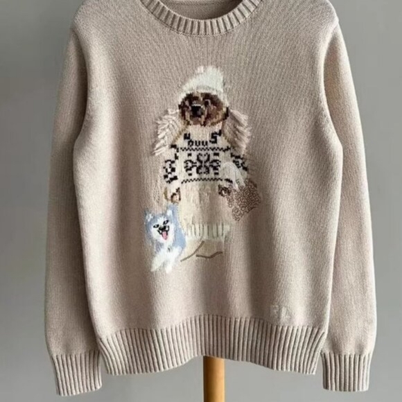 Polo Ralph Lauren Bear Sweater - Picture 1 of 8